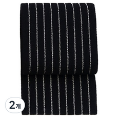 피스탑 다용도 다회용 압박 밴드 보호대, 블랙, 2개