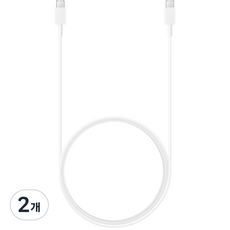 삼성전자 C타입-C타입 케이블 25W, 화이트, 1.8m, 2개