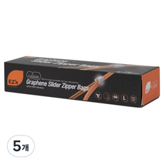 EZn이지엔 슬라이더 지퍼백 그래핀 에디션, 대(L), 15개입, 5개