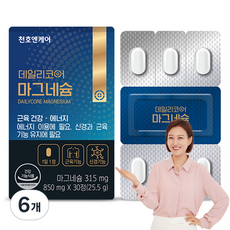 Dailycore 鎂 25.5g, 6個, 30片