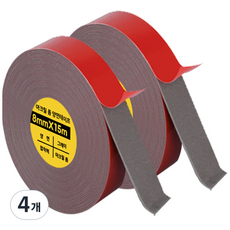 DADA 壓克力泡棉雙面膠帶 8mm x 15m, 4個