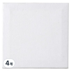 투데이리빙 정사각 무지 면천 3D 캔버스 15 x 15 cm CD_OAT_AL052W, 4개, 0호