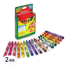 Crayola 繪兒樂 MFC 可水洗水性粗三角形蠟筆 16色組 536108, 16色, 2套