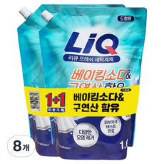 리큐 프레쉬 드럼용 세제 리필, 8개, 1.6L