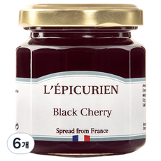 레피큐리앙 블랙체리 잼, 125g, 6개