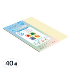 종이문화 스타일리쉬 얇은 혼합색지 120g 13 SS Spring, 40개, A3