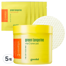 구달 청귤 비타C 노란통 토너 패드 60p + 토너 패드 5p 세트, 5개