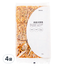 HOLA 和樂家居 黑糖沙琪瑪 肉桂堅果 9個, 360g, 4袋