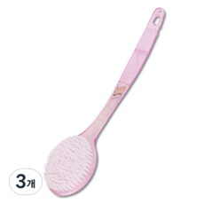 스카위즈 목욕 바디 브러시, 핑크, 3개, 1개입