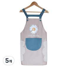 ITSON 雛菊毛巾防水毛巾圍裙, 粉紅色, 5個