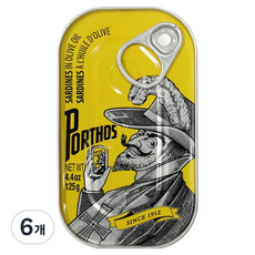 포르토스 올리브오일 정어리, 125g, 6개