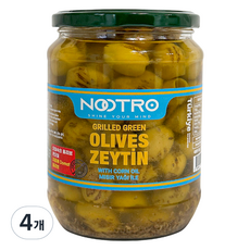 Nootro 烤綠橄欖, 4個, 650g