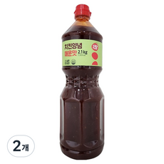 Sikjajaewang 辣味韓式炸雞醬, 2個, 2.1kg