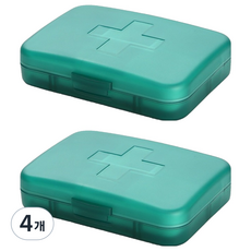 Luneon 多用途便攜式藥盒 綠色, 4個