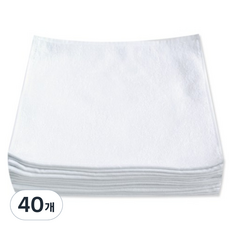 Songwol 松月 飯店擦手毛巾, 白色, 40條