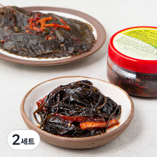 일미 흥부밥상 고춧잎무침 180g + 양념깻잎장아찌 180g 세트 B, 360g, 2세트
