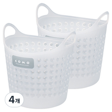 이노마타 원형 소프트 미니 바스켓 4460, 네츄럴, 4개