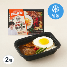 (주)아워홈 편스토랑 온더고 카레에 콩당 함박정식 (냉동), 345g, 2개