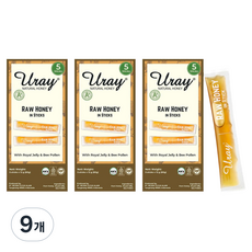 우라이 허니 에이플러스 스틱 5p, 60g, 9개