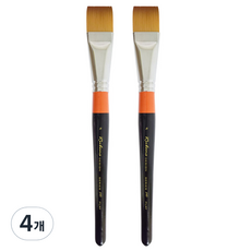 루벤스 인조모 디자인붓 591, 4개, 8호