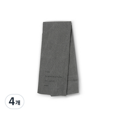 보웰 사랑의 온도 천연 곡물 찜질 핫팩 커버 어깨형 다크 그레이, 4개