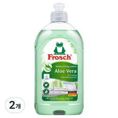 Frosch 德國小綠蛙 廚房洗潔精 蘆薈, 2個, 500ml