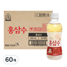 정관장 홍삼수, 340ml, 60개
