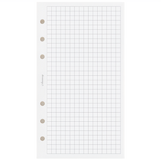 PAPERIDEAS 活頁替芯 方格 白瑤紙, 1個, 80張