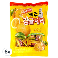 새콤하고 쫄깃한 제주 감귤제리, 300g, 6개