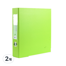 Alpha 環保合紙D型活頁夾 A4 3孔 5cm, 淺綠色, 2個