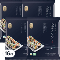 순수해작 친환경 구운 김밥김, 23g, 16개
