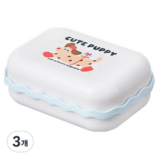 THE ZAKKA 動物圓點肥皂盒 FREE, 藍色, 3個