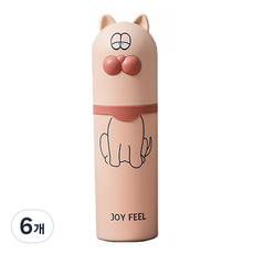 마켓A 슬립캣 휴대용 칫솔 케이스 핑크, 6개