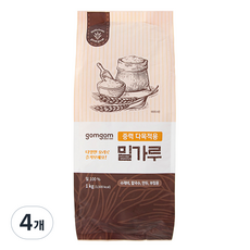 gomgom 中筋多用途麵粉, 1kg, 4個