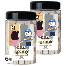 마도로스펫 반려동물 동결건조간식, 북어, 80g, 6개