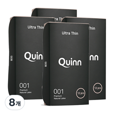 Quinn 001 울트라씬 일반형 콘돔, 12개입, 8개