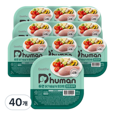 듀먼 전연령용 강아지 튼튼체력 화식사료, 닭, 50g, 40개