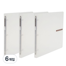 에코청운 칼라칩 미니 O링 바인더 3공 A4, 투명, 6개입