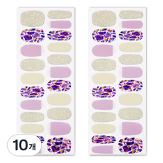 벨랑시 리얼 젤 네일 스트립 프리미엄 네일스티커 22p, 퍼플자개, 10개