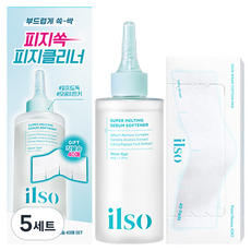 일소 슈퍼 멜팅 세범 소프트너 150g + 착붙코튼 패드 40매 기획세트, 5세트