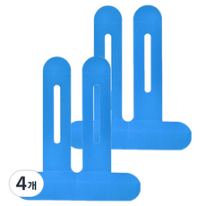 헬씨샵 스포츠 무릎 보호 근육패치 블루, 4개