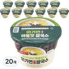미가면 웰빙 해물맛 쌀국수, 20개, 92g