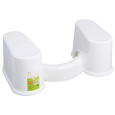 康逸 舒適弧形馬桶腳踏凳 F031, 白色