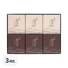운남보이차 티백 2종 세트, 생숙차 2g x 5p + 숙차 2g x 5p, 3세트