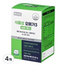 주영엔에스 식물성 오메가3 600 미니 30g, 4개, 60정