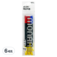 monAmi 預感命中簽字筆3支組, 6套, 紅色 + 藍色