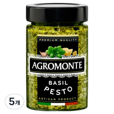 아그로몬테 바질 페스토 소스, 200g, 5개