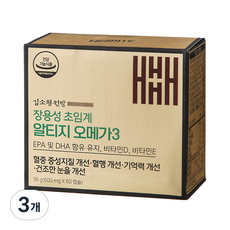 헤밀레 장용성 초임계 알티지 오메가3 36g, 60정, 3개