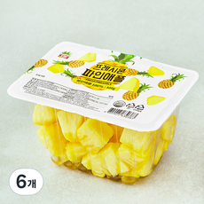 프레시몬 컷팅 파인애플, 6개, 500g