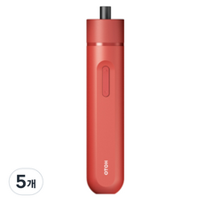 호토 핸드스틱 전동 드라이버 lite 레드, 5개, 본품(추가배터리없음)